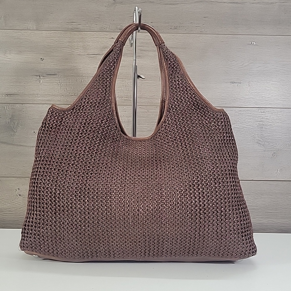 Banana Republic Nylon/Leather Woven Tote Bag in Brown